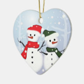 kerstboom met kerst - en zelfgroene kerstboom keramisch ornament (Links)