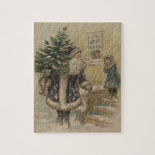  kerstboom met kerstsneeuw legpuzzel