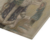 kerstboom met kerstsneeuw snijplank (Hoek)