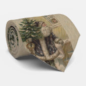  kerstboom met kerstsneeuw stropdas (Opgerold)