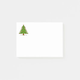 Kerstboom met rode Ornamenten Post-it® Notes