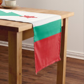 kerstboom met rode ster korte tafelloper (Voorbeeld)