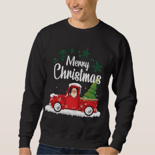 kerstboom met rode vrachtwagen trui