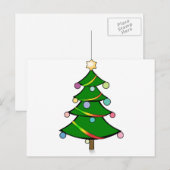 Kerstboom met Slinger Rasta Feestdagenkaart (Voorkant / Achterkant)