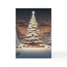 Kerstboom met sneeuw 