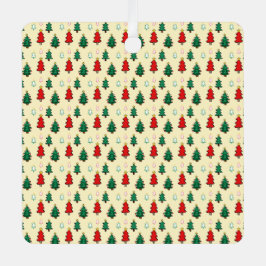 Kerstboom met ster topper naadloos patroon metalen ornament