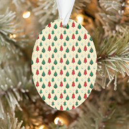 Kerstboom met ster topper naadloos patroon ornament