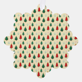 Kerstboom met ster topper naadloos patroon ornament kaart