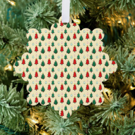 Kerstboom met ster topper naadloos patroon ornament kaart