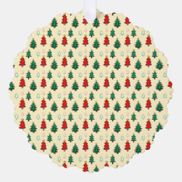 Kerstboom met ster topper naadloos patroon ornament kaart