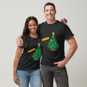 kerstboom met teken t-shirt (Unisex)