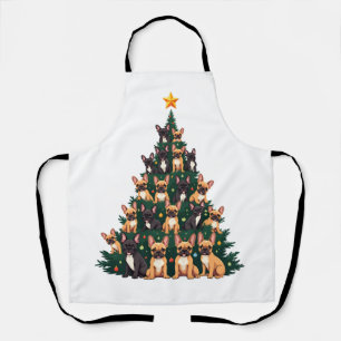 Kerstboom Met Terriër Honden Kerstcadeau Schort