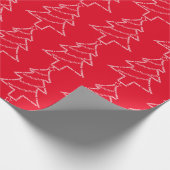 Kerstboom met trombone cadeaupapier (Hoek)