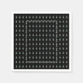 kerstboom met versiering van rode bogen servet (Voorkant)