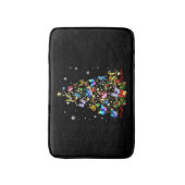 Kerstboom met vlinder, lichte meisjes, kerstmis B Badmat (Voorkant Verticaal)