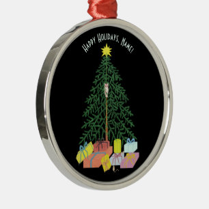 Kerstboom Metaal Boom Ronde Versiering Metalen Ornament
