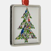 kerstboom metalen ornament (Rechts)