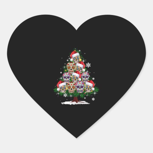 Kerstboom Mexicaanse blaaskraan Sull Santa Ha Hart Sticker (Voorkant)