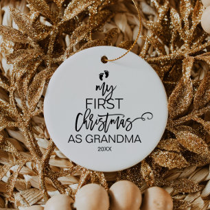 Kerstboom Mijn eerste Kerstmis als oma Keramisch Ornament