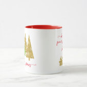 kerstboom | Minimalistisch | Glittercadeau voor go Mok (Midden)