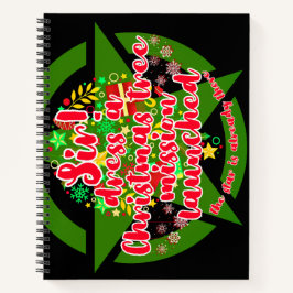 Kerstboom, missie, leger notitieboek