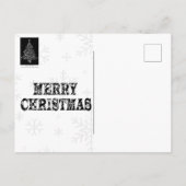 Kerstboom Modern Briefkaart (Achterkant)