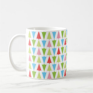 Kerstboom Modern Holiday Pattern Multicolor Koffiemok