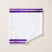 Kerstboom Modern Holiday Pattern Paars Bad Handdoek (Wasdoekje)