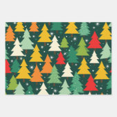 Kerstboom Modern inpakpapier Patroon (Voorkant)