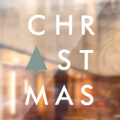 kerstboom | Moderne minimalistische Scandinavische Raamsticker (Vel 2)