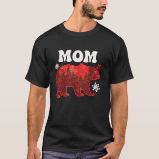 Kerstboom moeder Beer T-shirt Familie Matching Vro