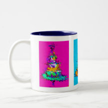 Kerstboom Mok donkerblauw interieur