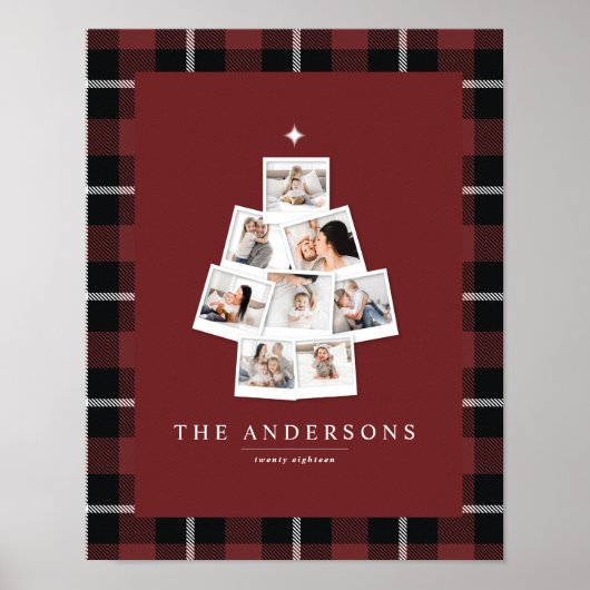 Kerstboom, multifoto poster (Voorkant)