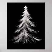 Kerstboom muur kunst poster (Voorkant)
