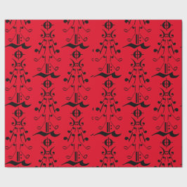 Kerstboom - Muzieknoten en symbolen Cadeaupapier