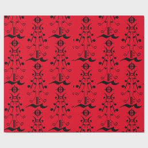 Kerstboom - Muzieknoten en symbolen Cadeaupapier