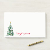 Kerstboom na de opmerkingen post-it® notes (Op bureau)