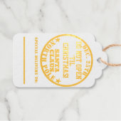 Kerstboom niet openen tot Kerstmis Cadeaulabels (Voorkant (horizontaal))