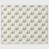 Kerstboom notenkraker cadeaupapier (Vlak)