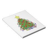 kerstboom notitieblok (Schuin)