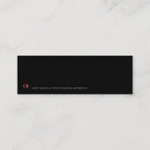 Kerstboom op Black 001 - Bladwijzer Mini Visitekaartje (Achterkant)