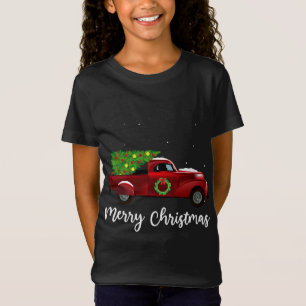 kerstboom op kerst met autovakantie t-shirt
