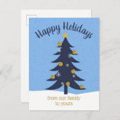 kerstboom op maat briefkaart (Voorkant / Achterkant)