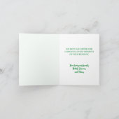 Kerstboom op Roze Feestdagen Kaart (Binnen)