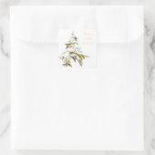 Kerstboom op White 001 Vierkante Sticker (Tas)