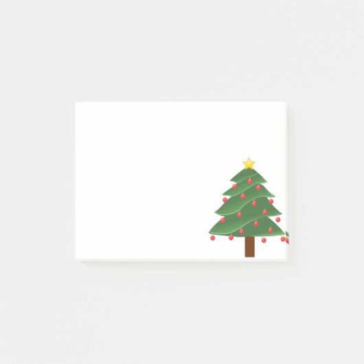 Kerstboom op witte artikelen post-it® notes (Voorkant)