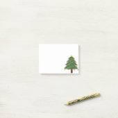 Kerstboom op witte artikelen post-it® notes (Op bureau)
