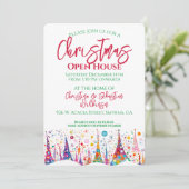 Kerstboom open huis kaart (Staand voorkant)