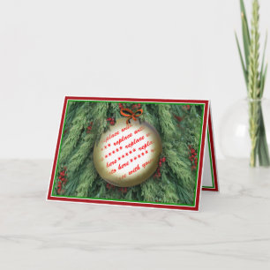 Kerstboom Ornament Fotolijstje Feestdagen Kaart