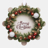 kerstboom ornament kaart (Achterkant)